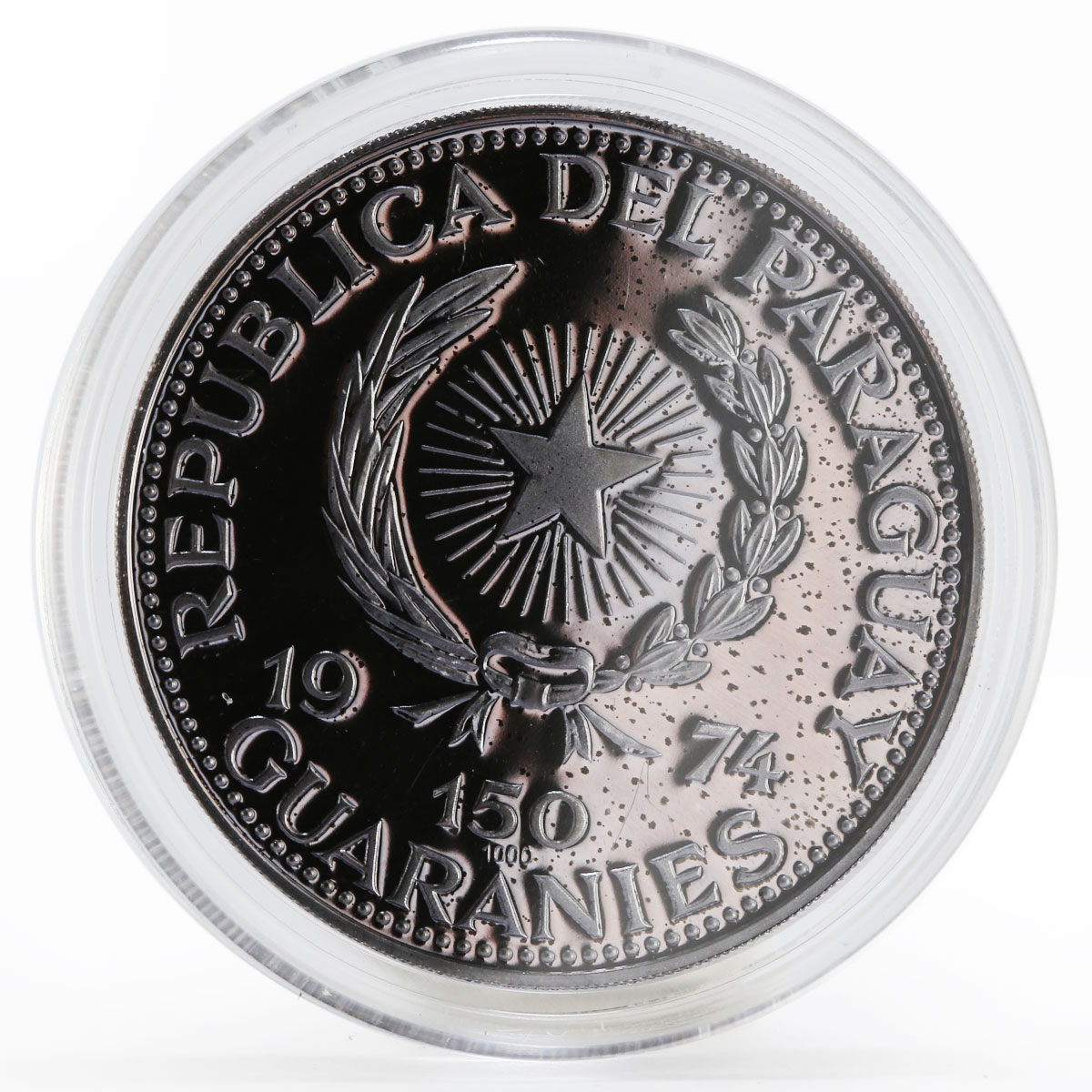 Paraguay 150 guaranies Pope John XXIII proof silver coin 1974