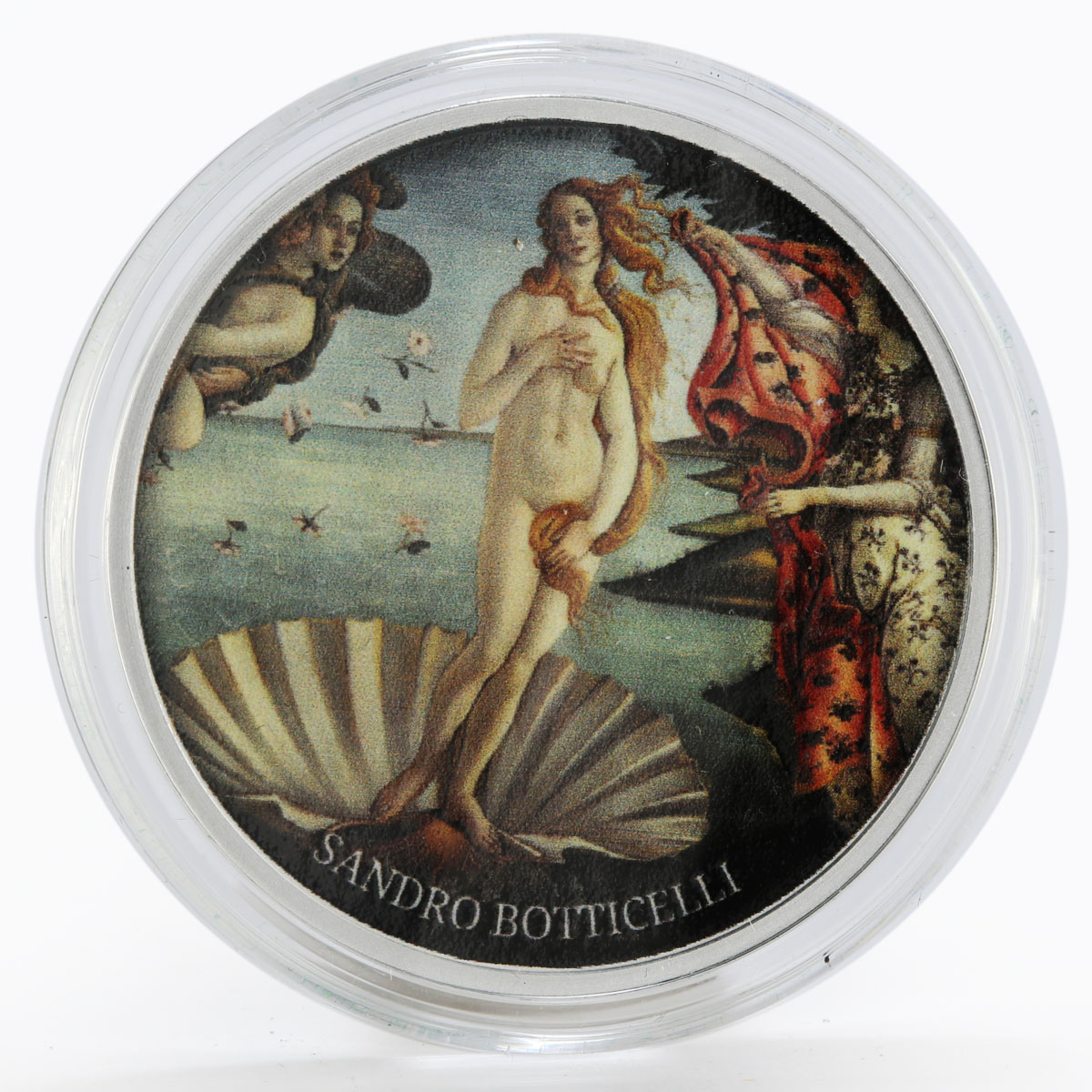 Cameroon 500 francs Sandro Botticelli Birth of Venus colored silver coin 2017