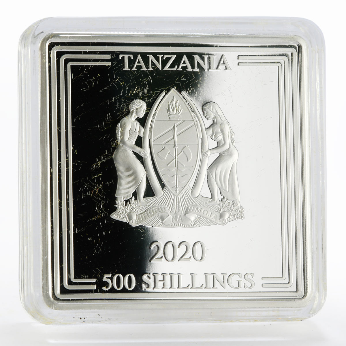 Tanzania 500 shillings Year of the Rat proof silver coin 2020