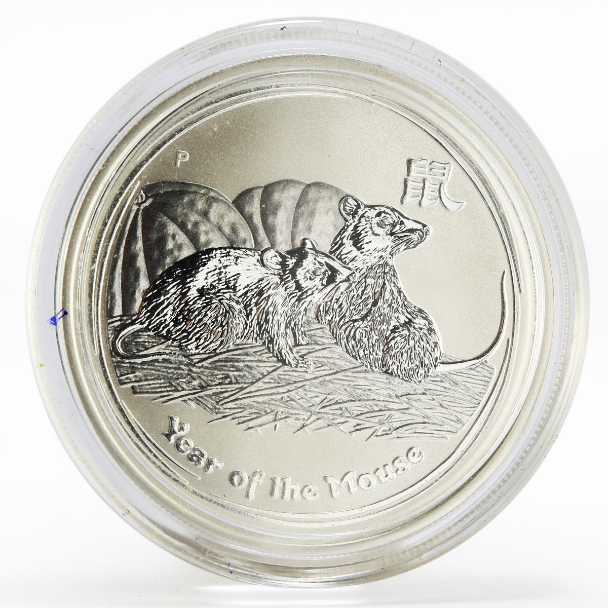 Australia 50 cents Year of the Mouse Lunar Series II 1/2 oz silver coin 2008