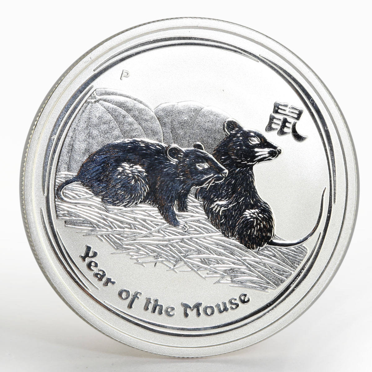 Australia 50 cents Year of the Mouse Lunar Series II 1/2 oz silver coin 2008