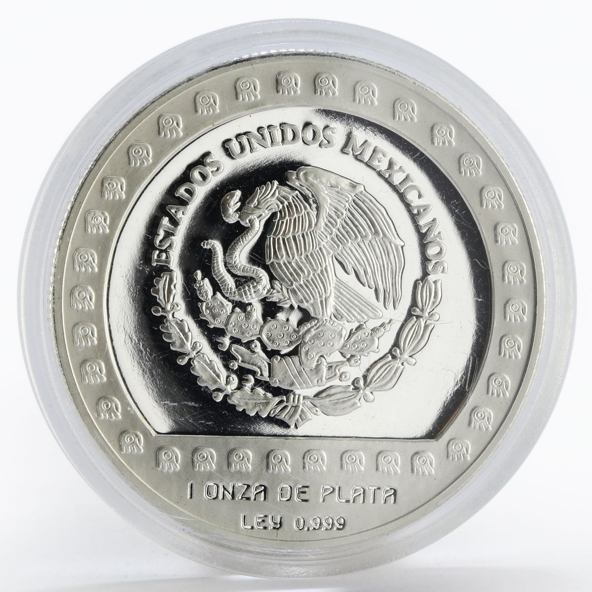 Mexico 100 pesos Brasero Efigie The Aztek Collection proof silver coin 1992