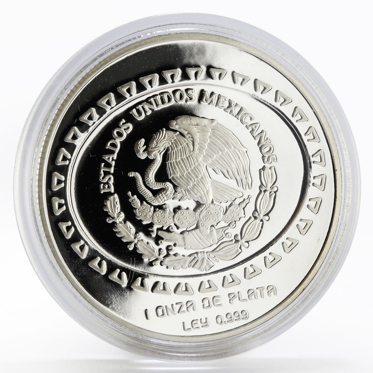 Mexico 5 pesos Teotihuacan Vasija proof silver coin 1997