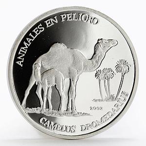 Sahrawi 1000 pesetas Dromedary Camel proof silver coin 2002