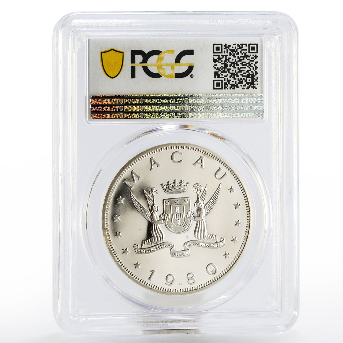 Macau 100 patacas Year of the Monkey PR-69 PCGS silver coin 1980