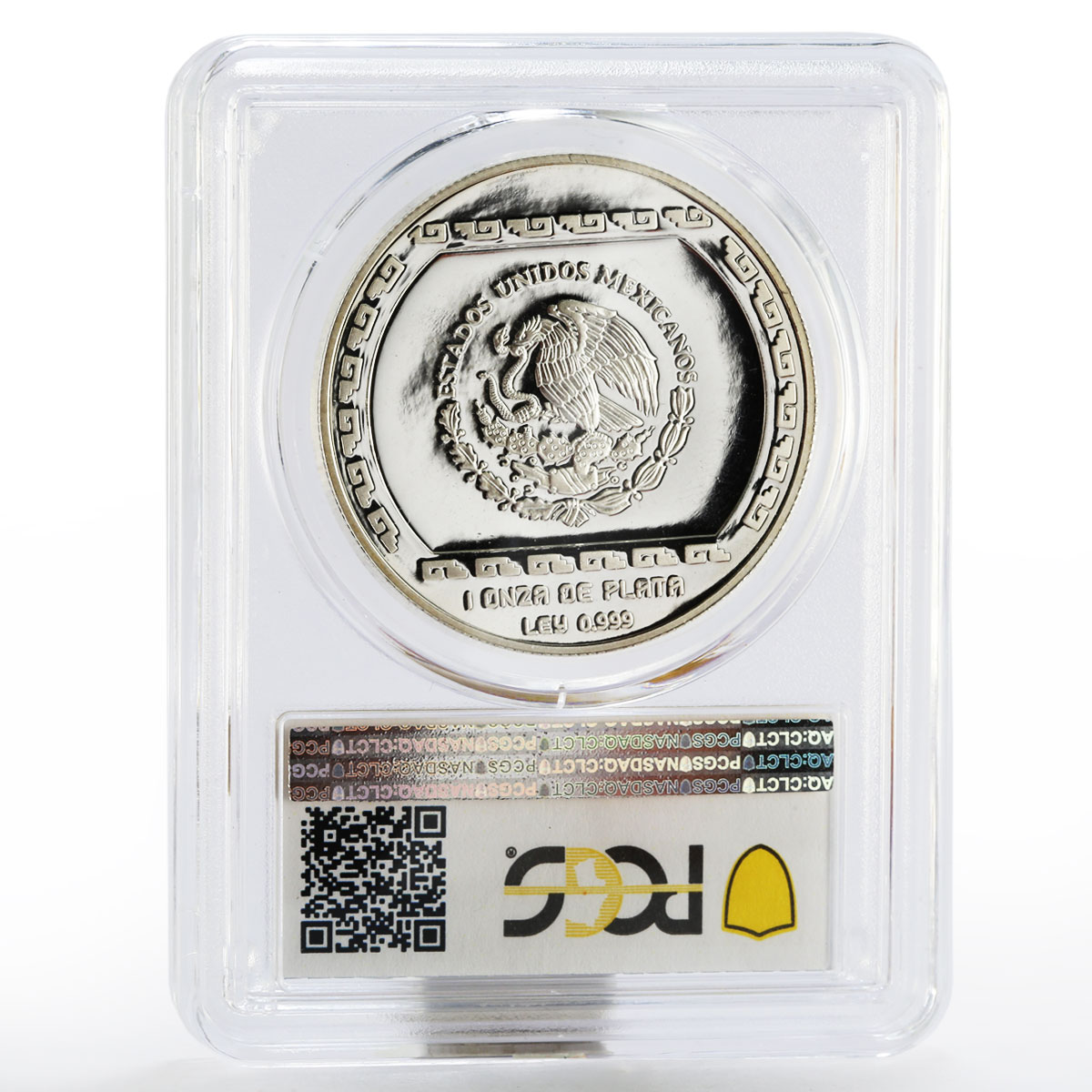 Mexico 5 Pesos Anciano Con Brasero PR-69 PCGS silver coin 1993