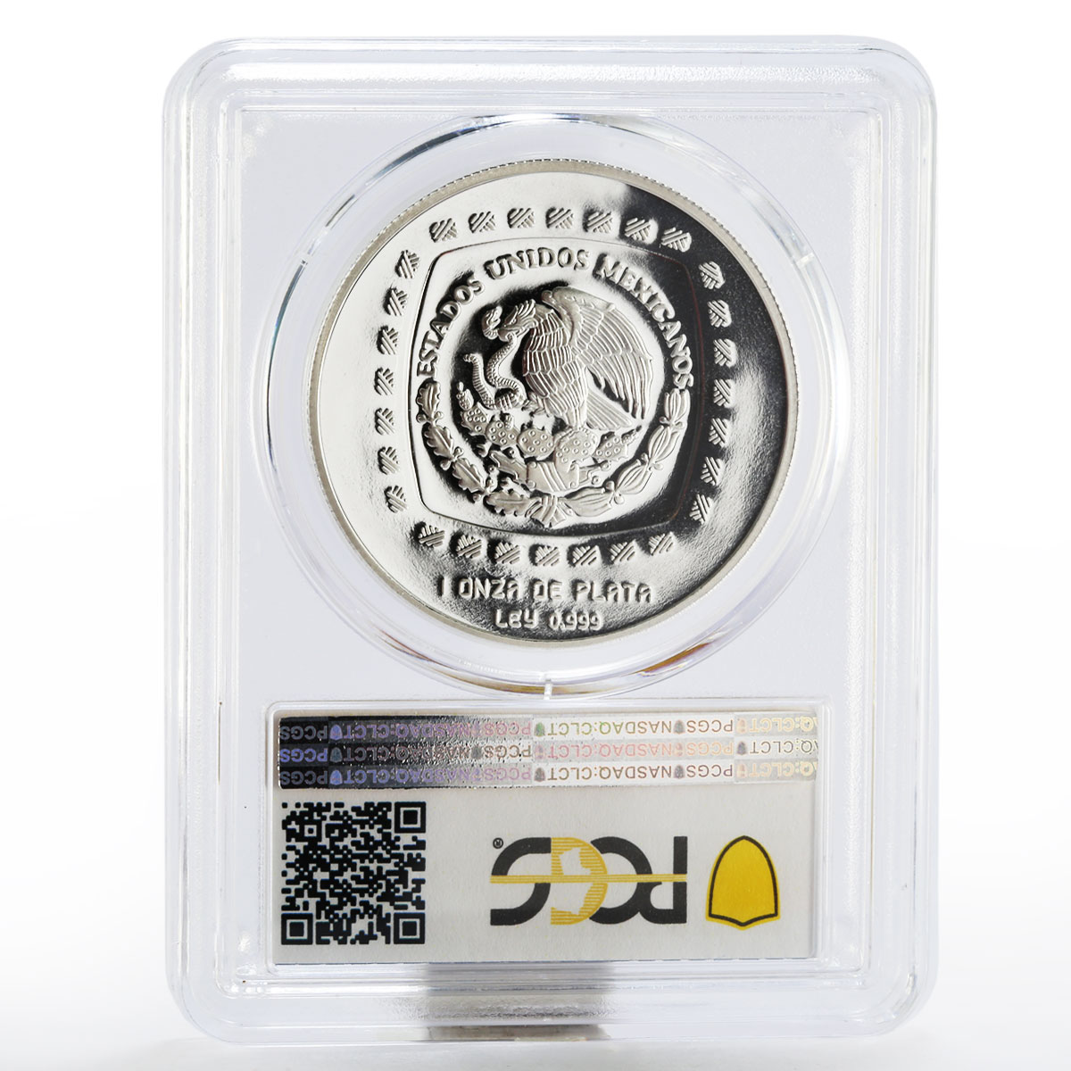 Mexico 5 pesos Statue El Luchador PF-69 PCGS silver coin 1996