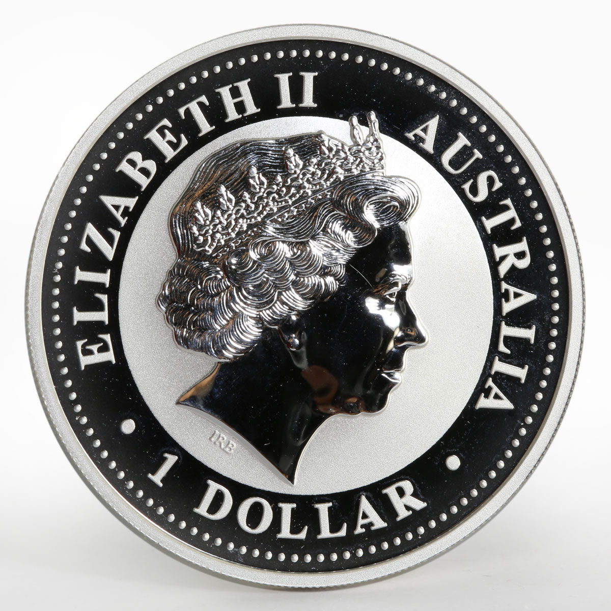 Australia 1 dollar Year of the Dog Lunar Series I gilded silver coin 2006