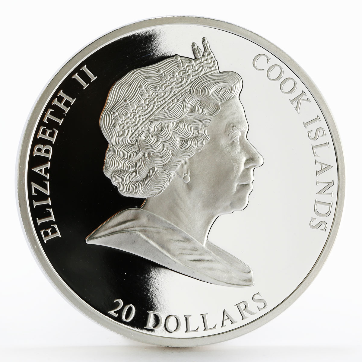 Cook Islands 20 dollars Raffael Santi Art The School of Athens silver coin 2010