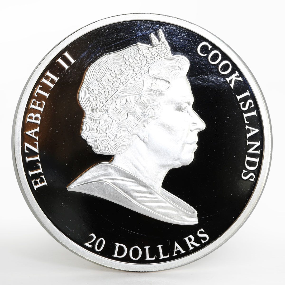 Cook Islands 20 dollars Raffael Santi Art The School of Athens silver coin 2010