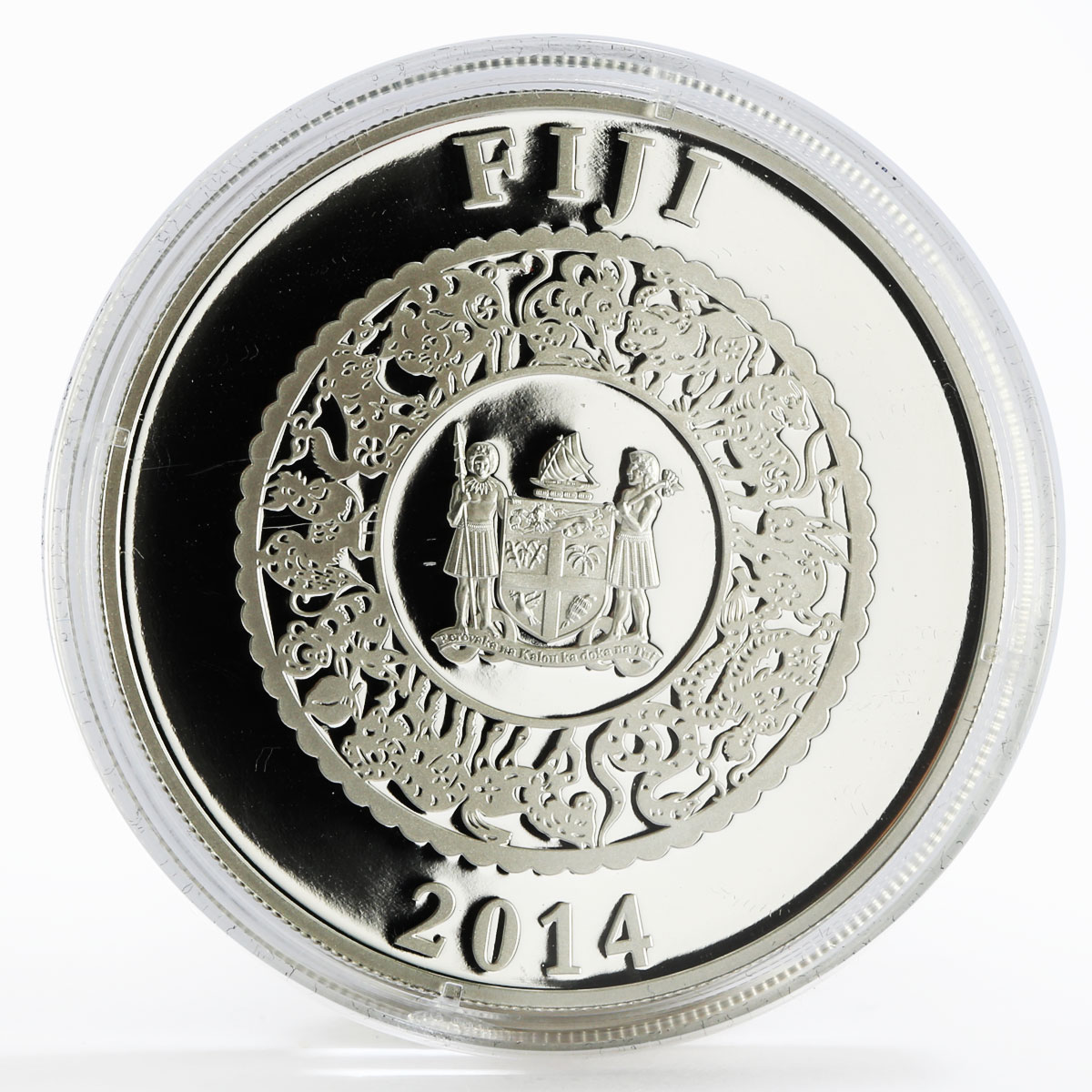Fiji 10 dollars Year of the Horse proof silver coin 2014