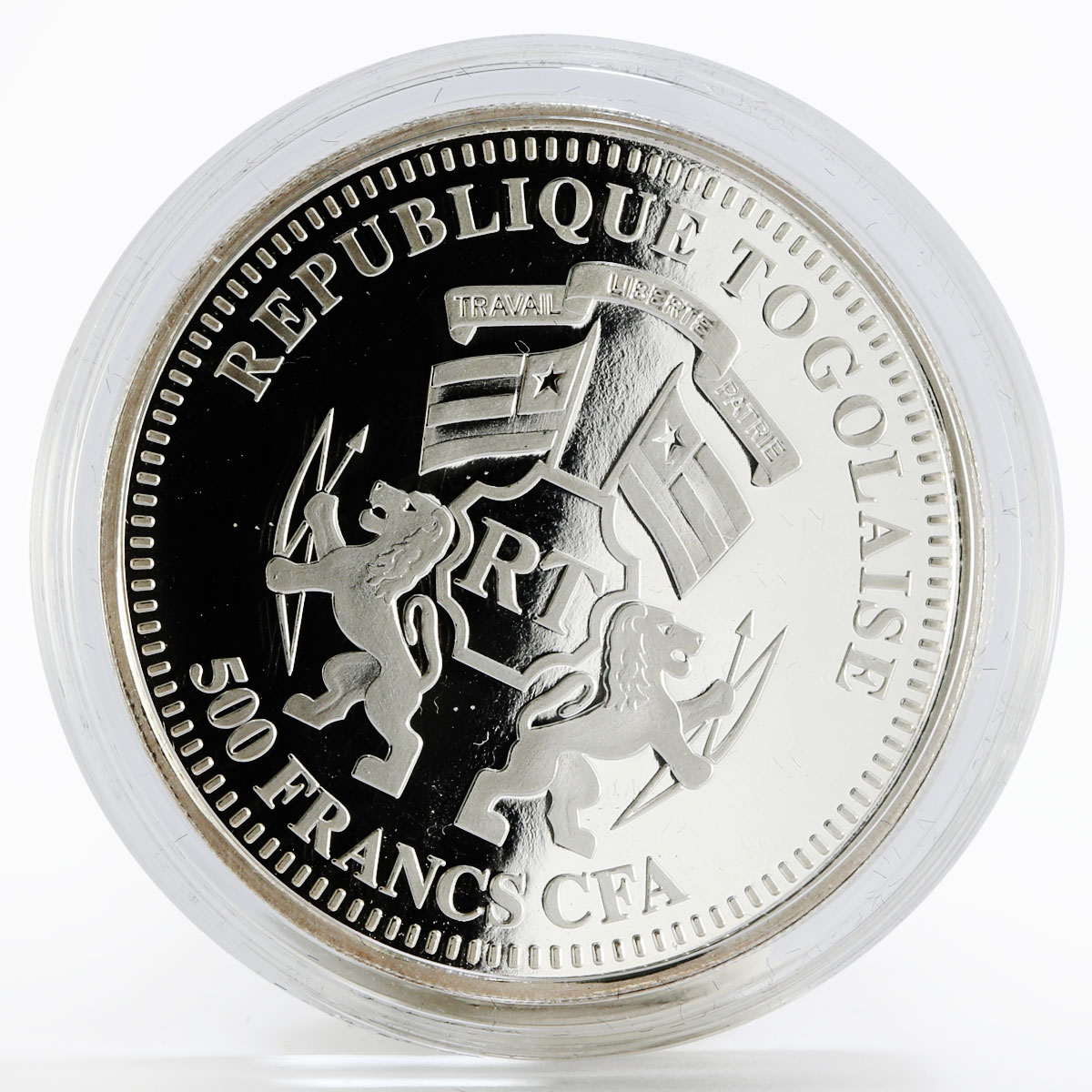 Togo 500 francs Sede Vacante silver coin 2013