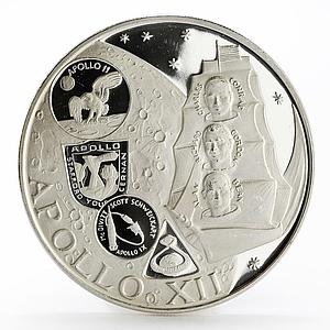 Fujairah 10 riyals Apollo XII Moon Landing Program proof silver coin 1970