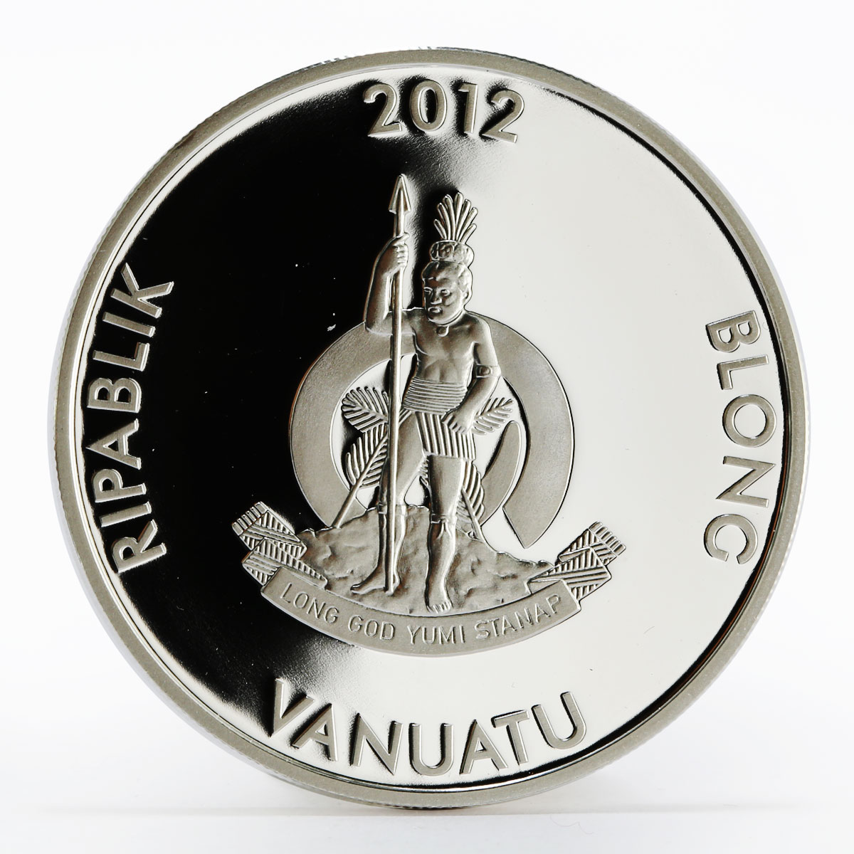 Vanuatu 50 vatu 2014 FIFA World Cup in Brazil colored proof silver coin 2012