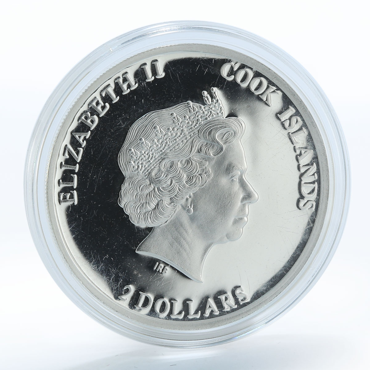 Cook Islands 2 dollars Pope John XXIII silver proof color 2014