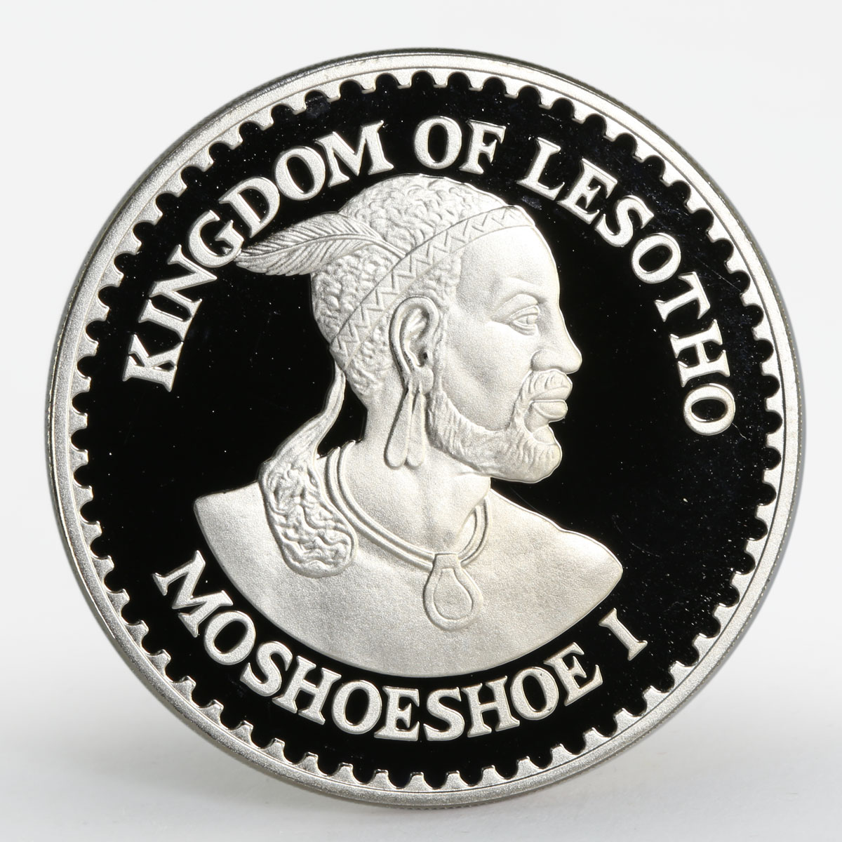 Lesotho 10 maloti International Games Hurdling proof nickel coin 1984