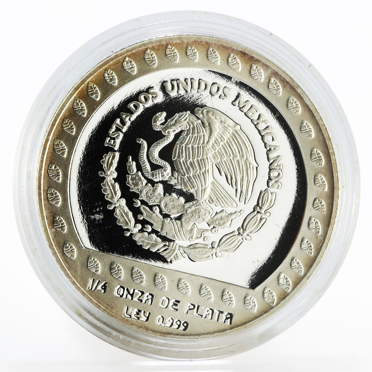 Mexico 25 pesos The Eagle Warrior proof silver coin 1992