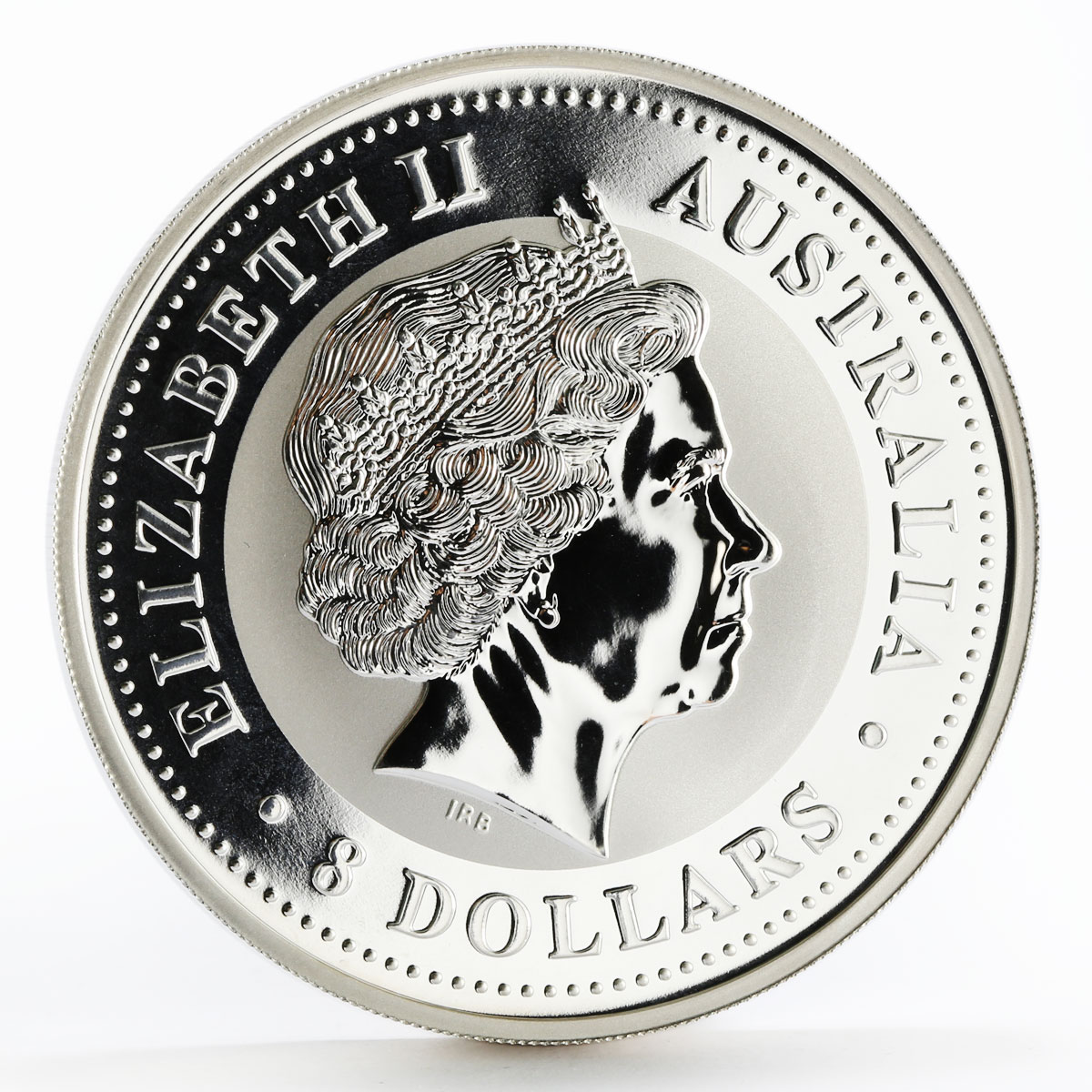 Australia 8 dollars Lunar series I Year of the Monkey silver coin 2004