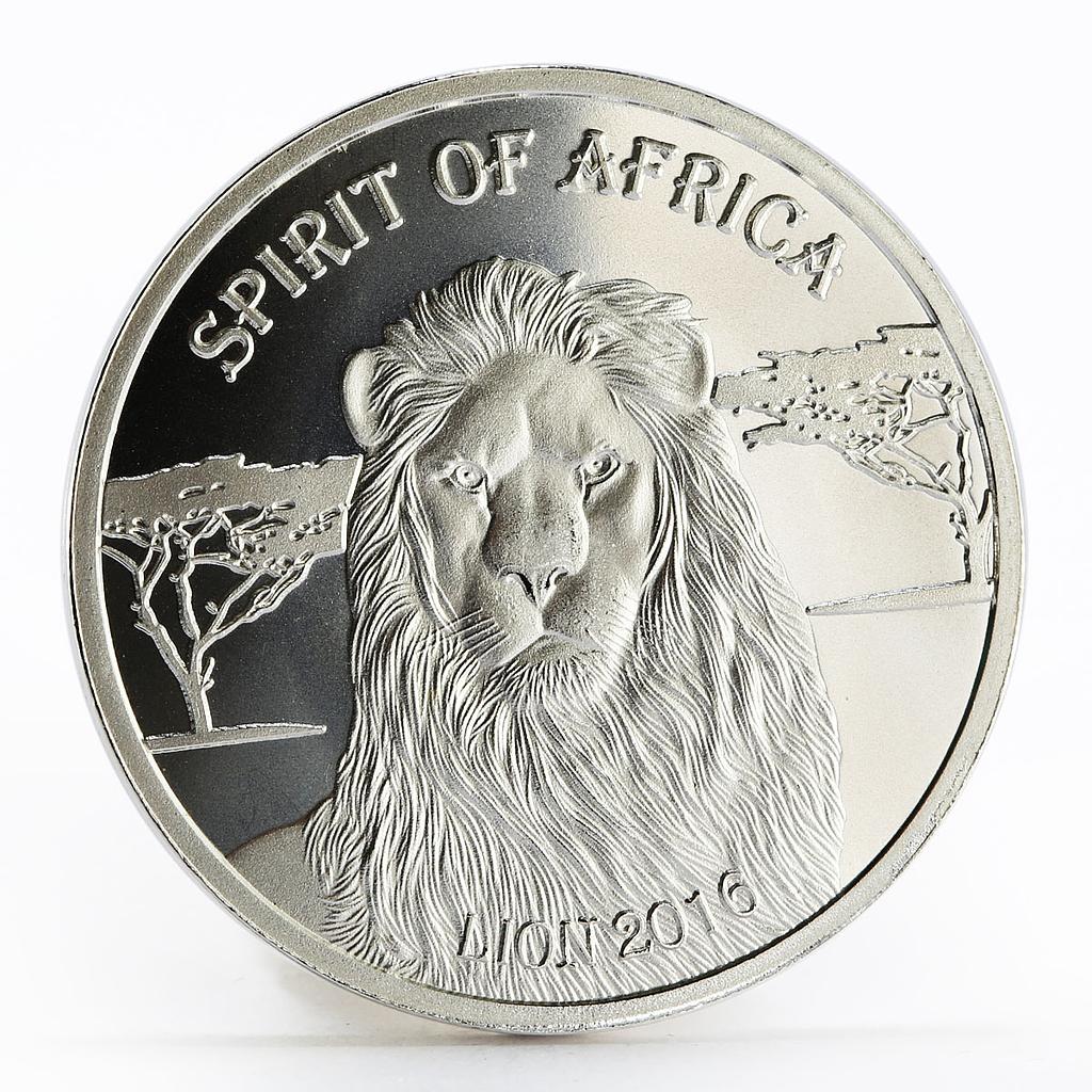 Burkina Faso 500 francs Spirit of Africa series The Lion silver coin 2016