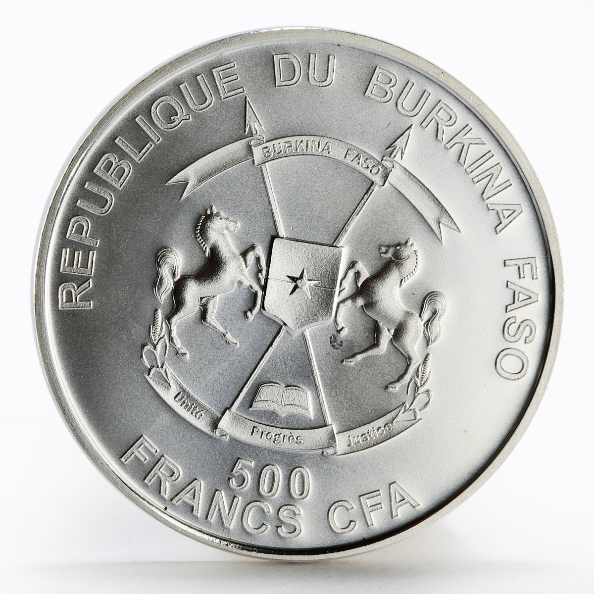 Burkina Faso 500 francs Spirit of Africa series The Lion silver coin 2016