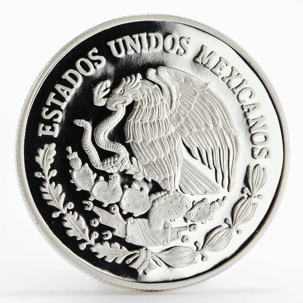 Mexico 5 pesos World Cup Soccer Games FIFA football proof silver coin 2006