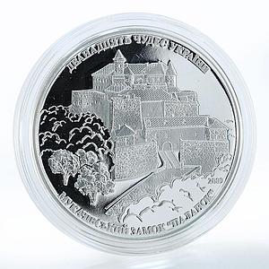 Cook Islands 5 $ Mukachevo Castle Palanok 12 Wonders of Ukraine silver coin 2009