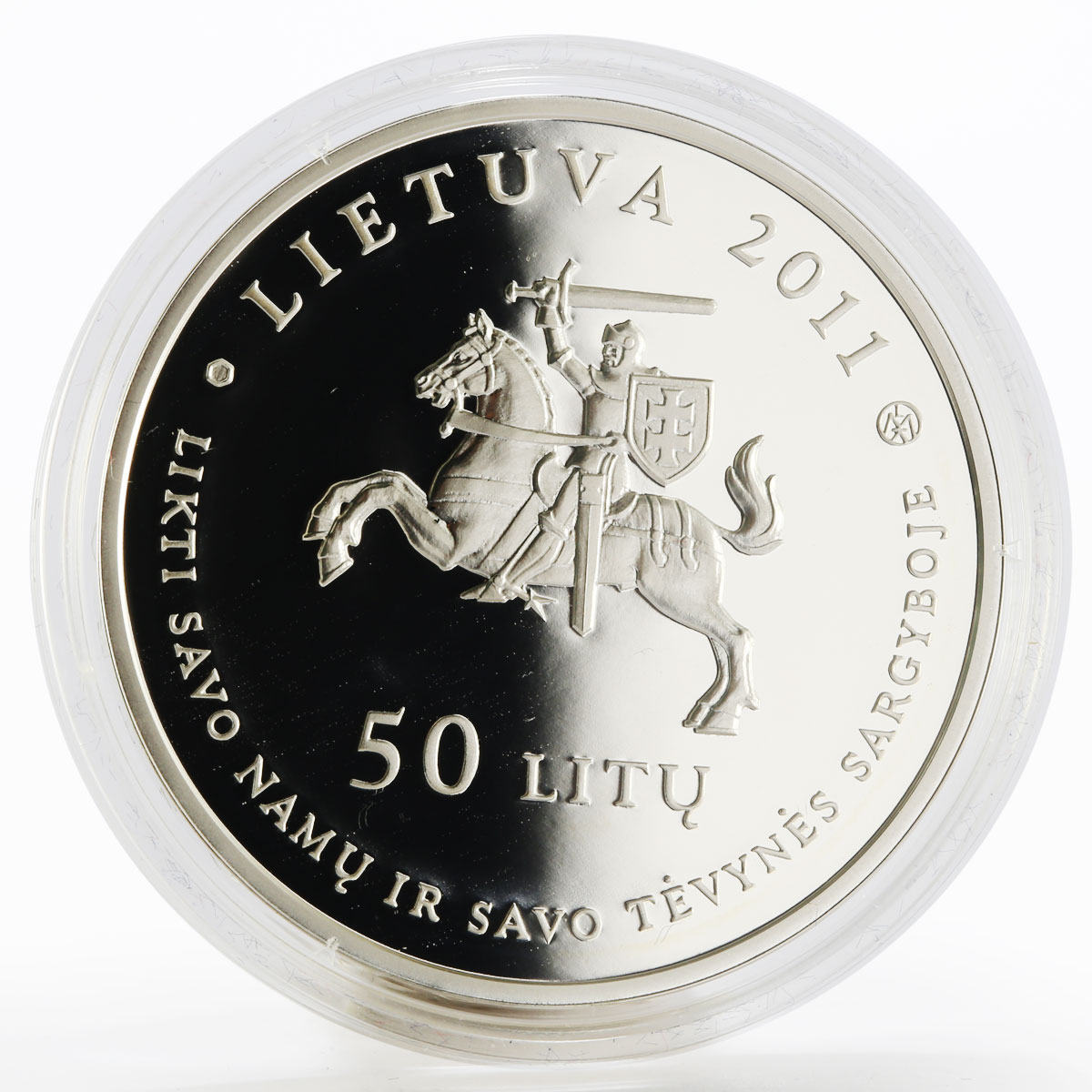 Lithuania 50 litu 150th of Gabriele Petkevicaite-Bite proof silver coin 2011