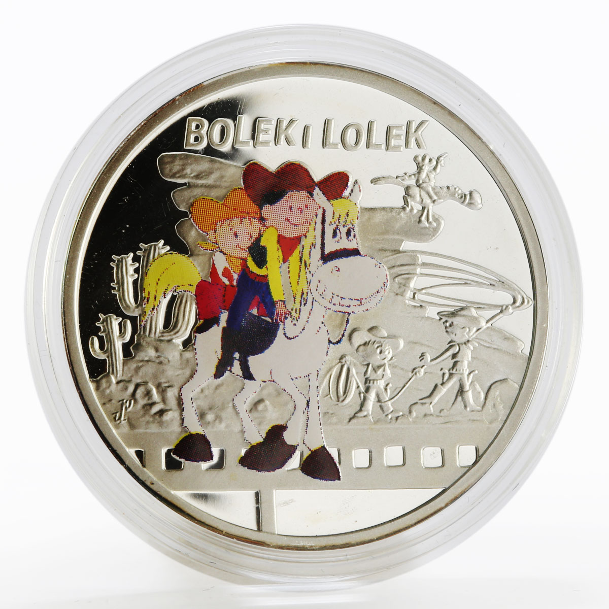 Niue 1 dollar Cartoon Characters Bolek and Lolek colored proof silver coin 2011