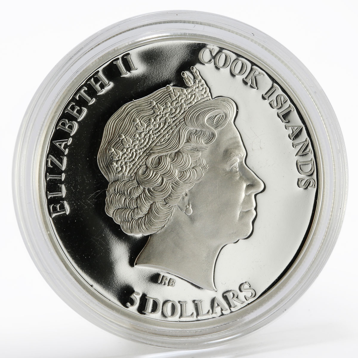 Cook Islands 5 dollar Chelyabinsk Meteorite proof silver coin 2013
