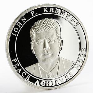 Malta 500 liras Champions for Peace series John Kennedy proof silver coin 2003