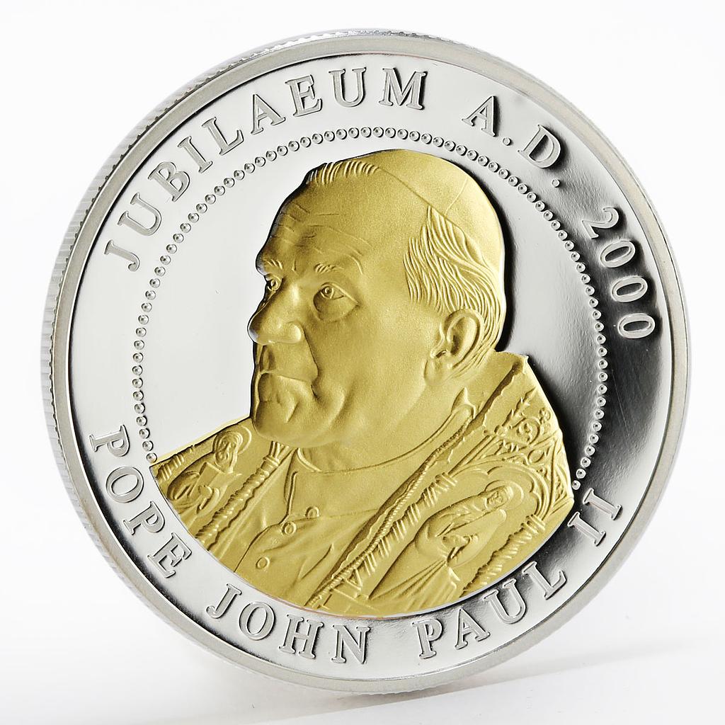Malta 500 liras Champions for Peace series Pope John Paul II silver coin 2003