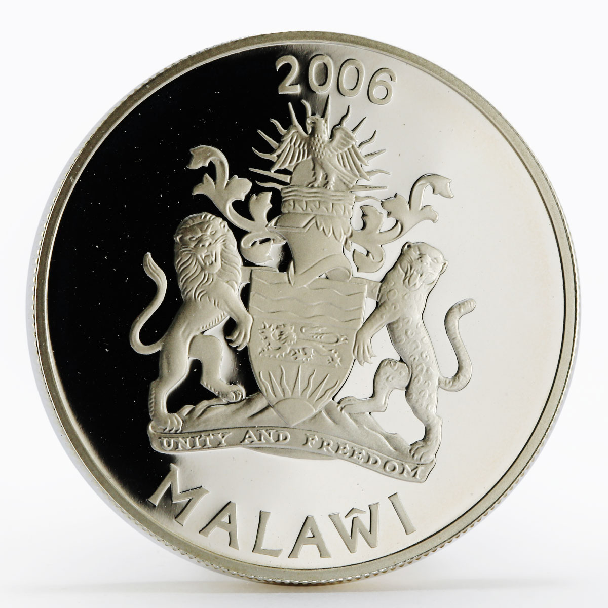 Malawi 5 kwacha Journey to Africa series Victoria Falls proof silver coin 2006