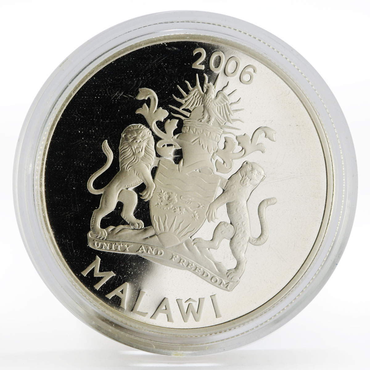 Malawi 5 kwacha Journey to Africa series Victoria Falls proof silver coin 2006