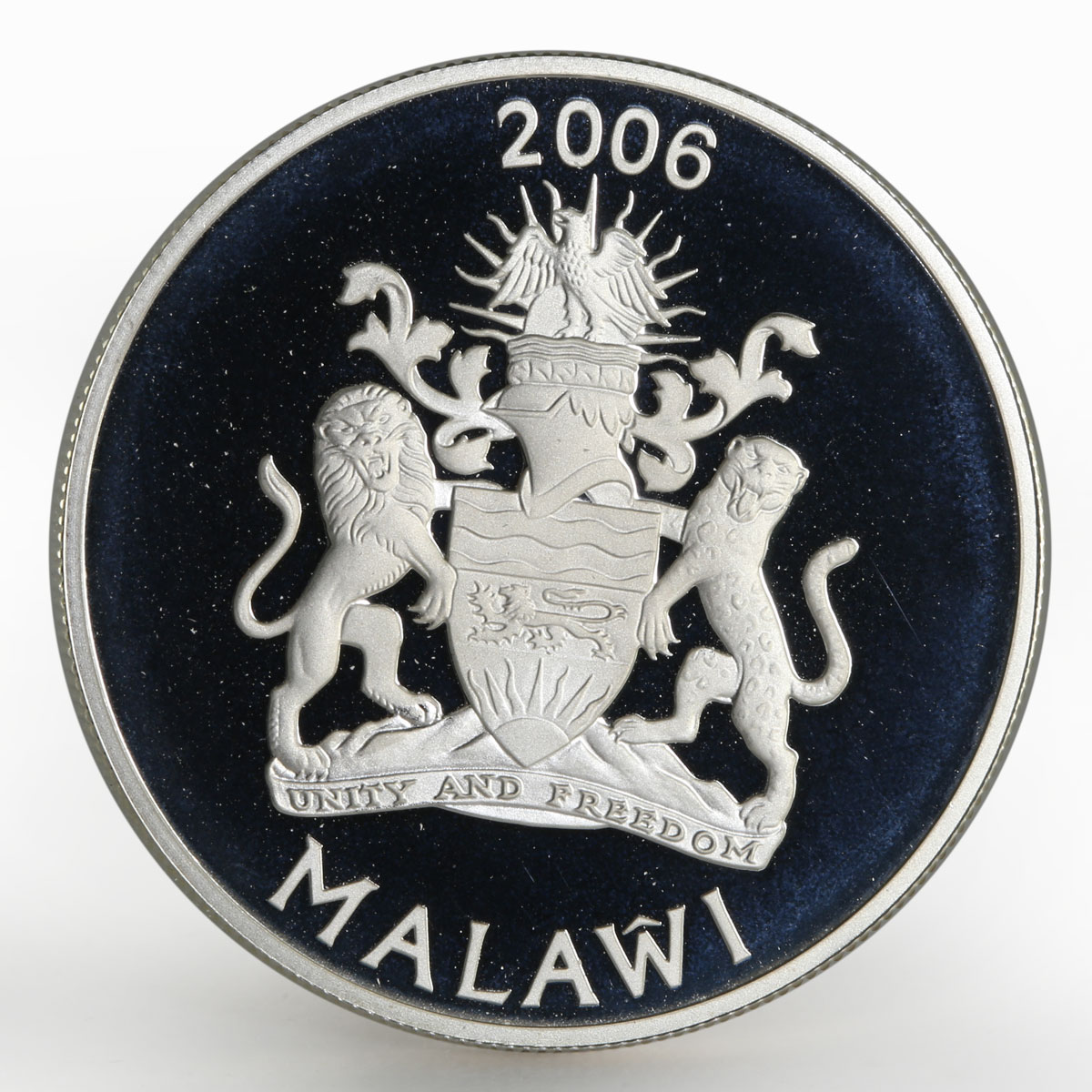 Malawi 5 kwacha Journey to Africa series Victoria Falls proof silver coin 2006