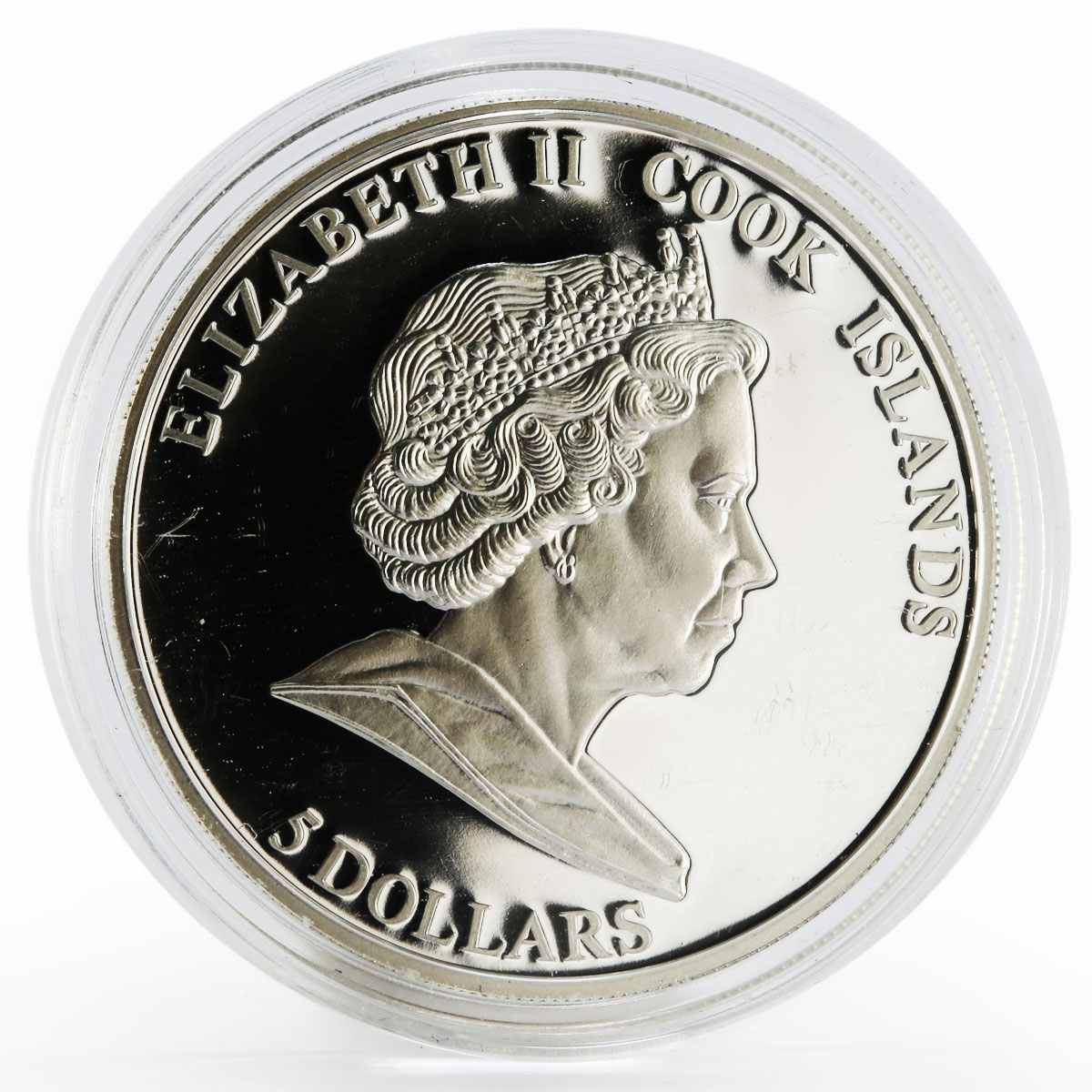 Cook Island 5 dollars Ugra A Drop of Oil Yurts in Taiga proof silver coin 2010