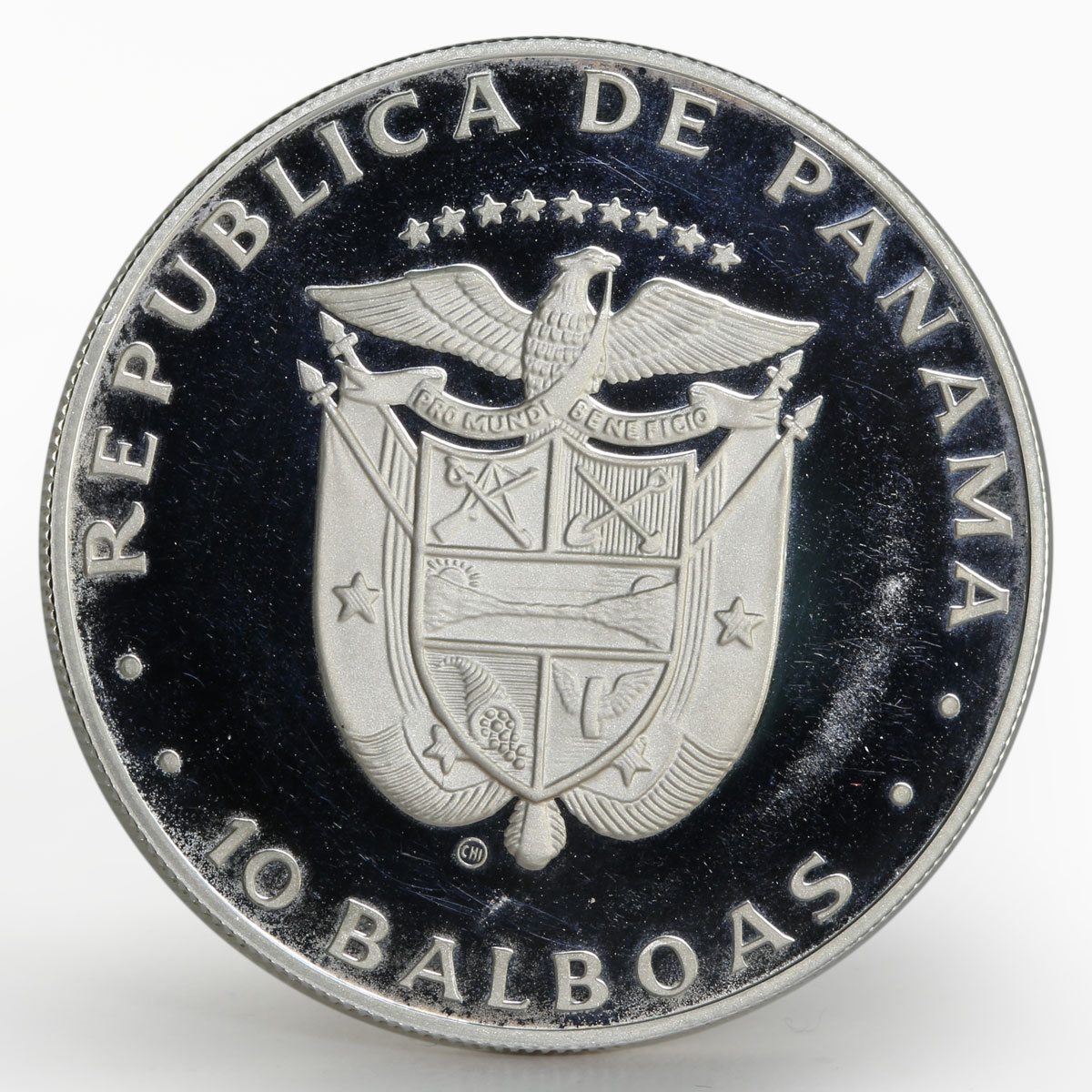 Panama 10 balboas International Year of the child proof silver coin 1982