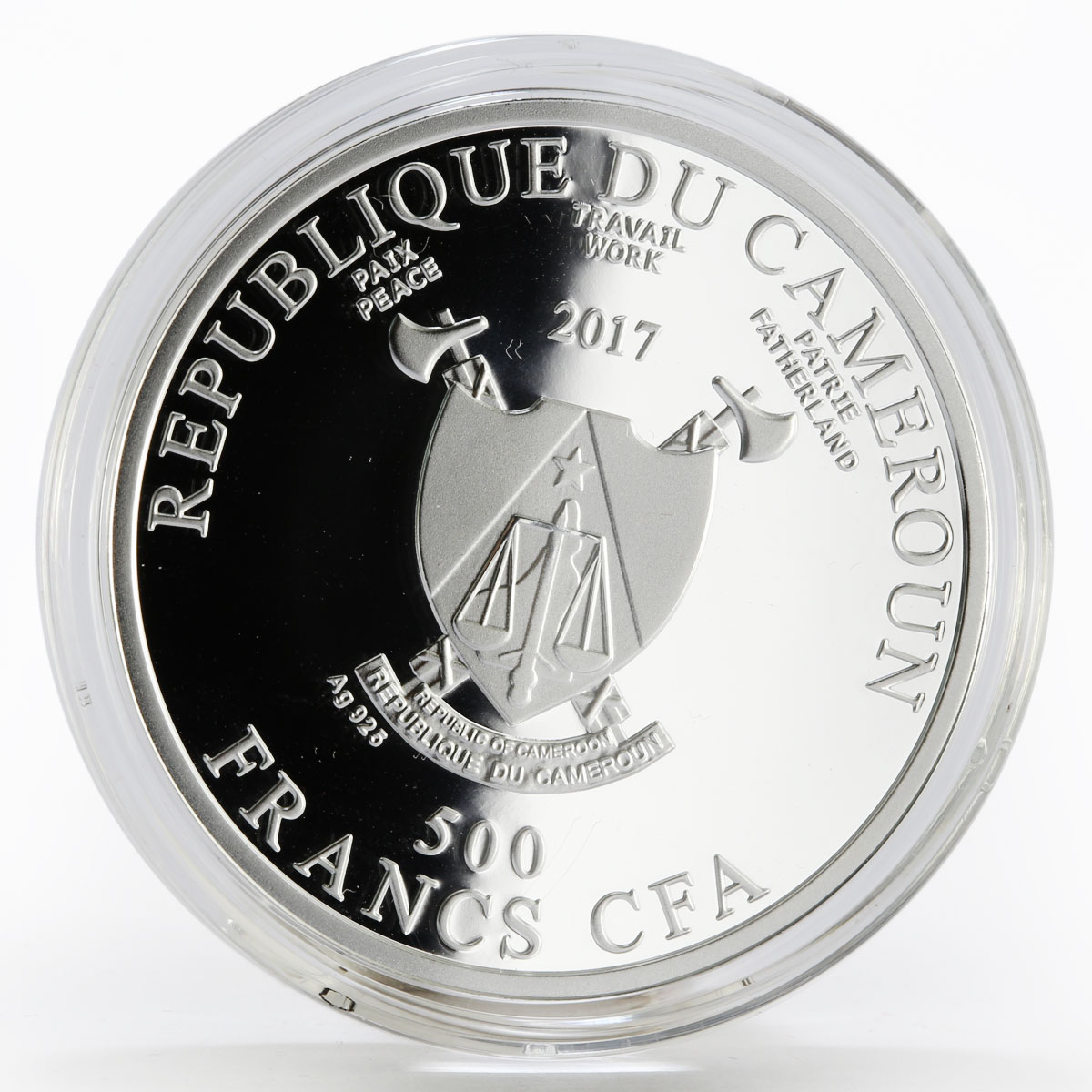 Cameroon 500 francs The Noman Celebicihan Mosque proof silver coin 2017