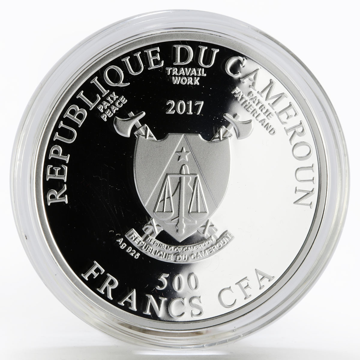 Cameroon 500 francs The Kebir Jami Mosque proof silver coin 2017