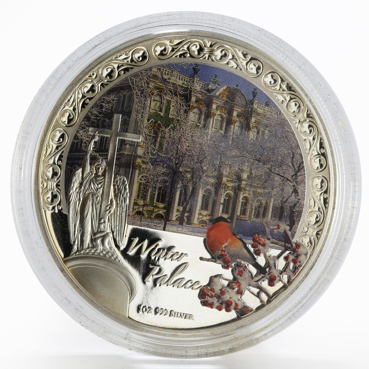 Niue 2 dollars St Petersburg Winter Palace colored proof silver coin 2012