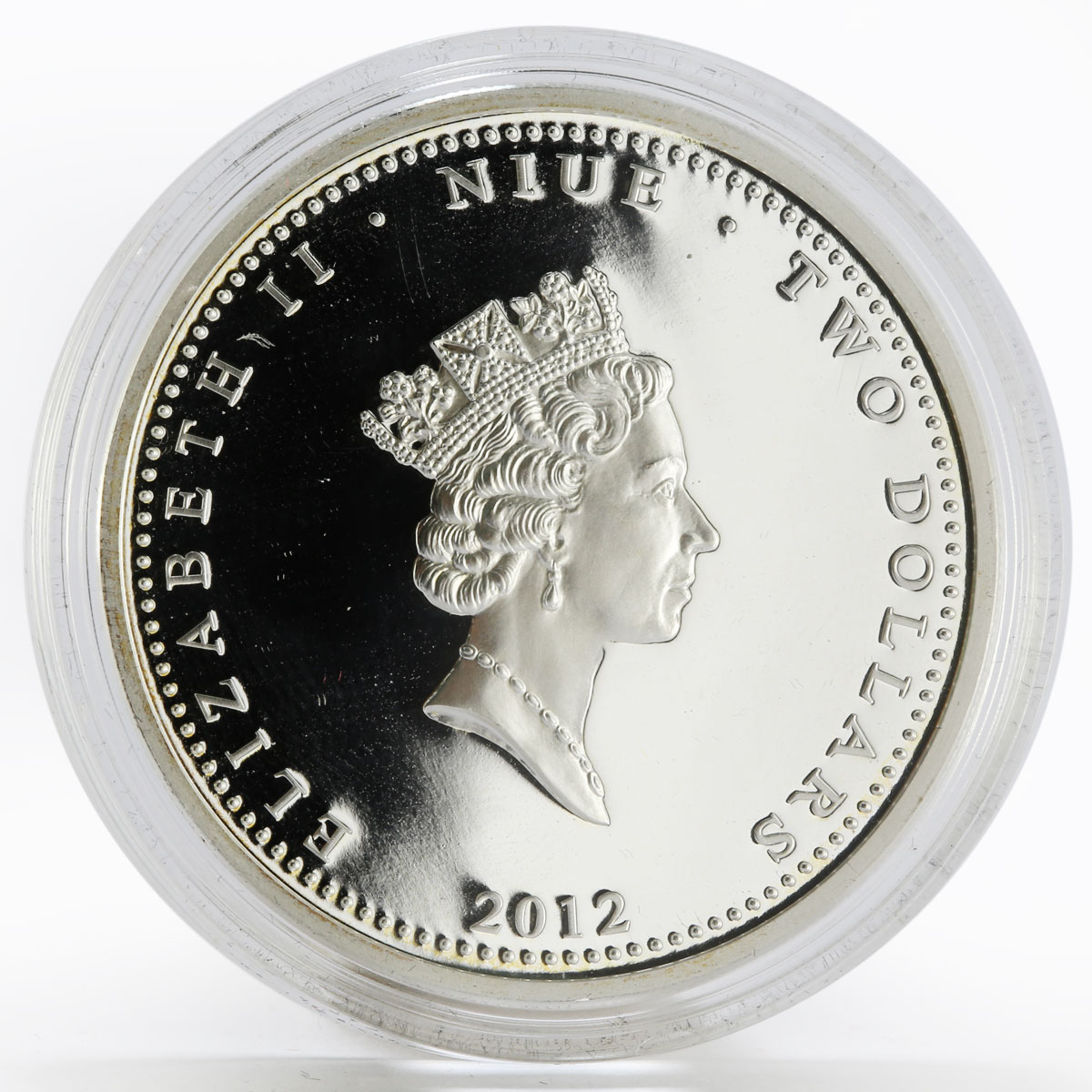 Niue 2 dollars St Petersburg Winter Palace colored proof silver coin 2012