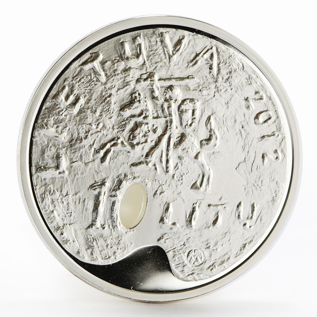 Lithuania 10 litu Lithuanian Culture series Fine Arts proof silver coin 2012