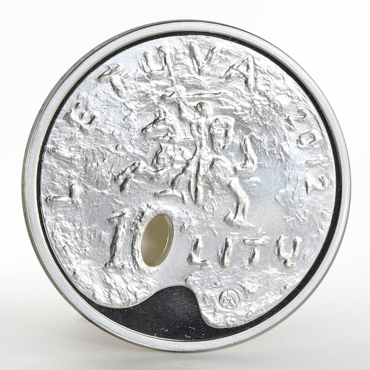 Lithuania 10 litu Lithuanian Culture series Fine Arts proof silver coin 2012