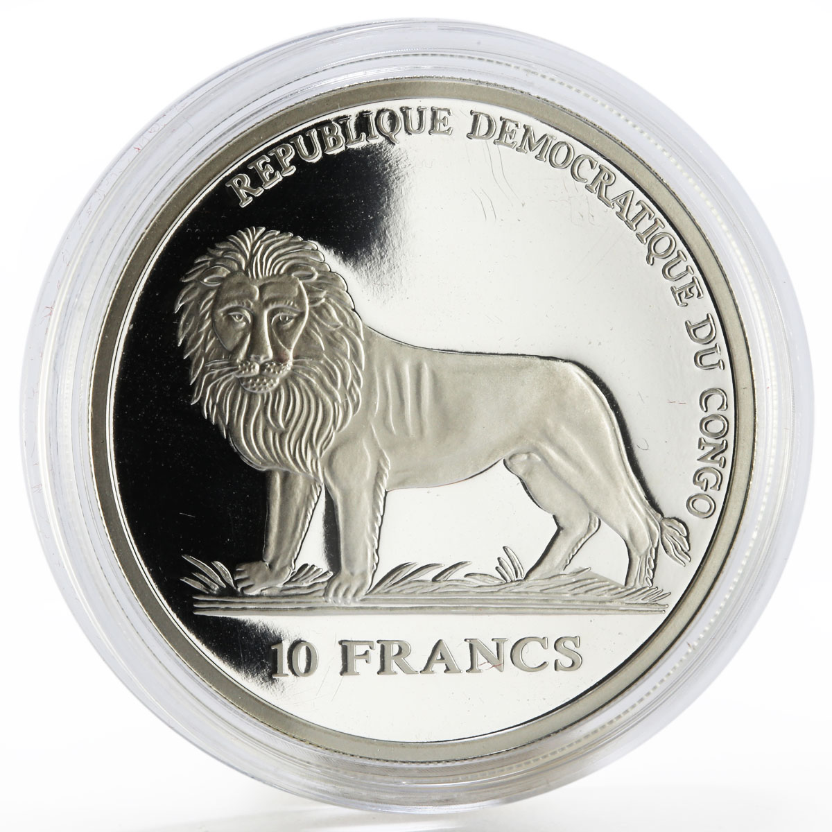 Congo 10 francs Pope Stephan the Ninth proof silver coin 2005