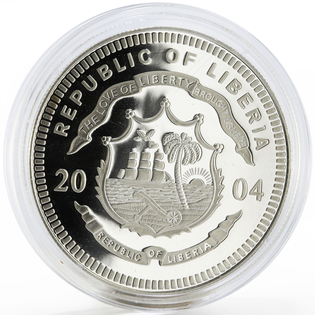 Liberia 20 dollars Sydney Olympic Games series Rowing proof silver coin 2000