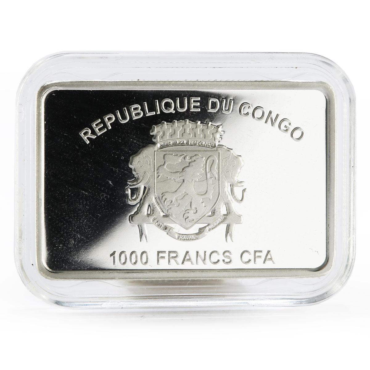 Congo 1000 francs Year of the Monkey colored proof silver coin 2016