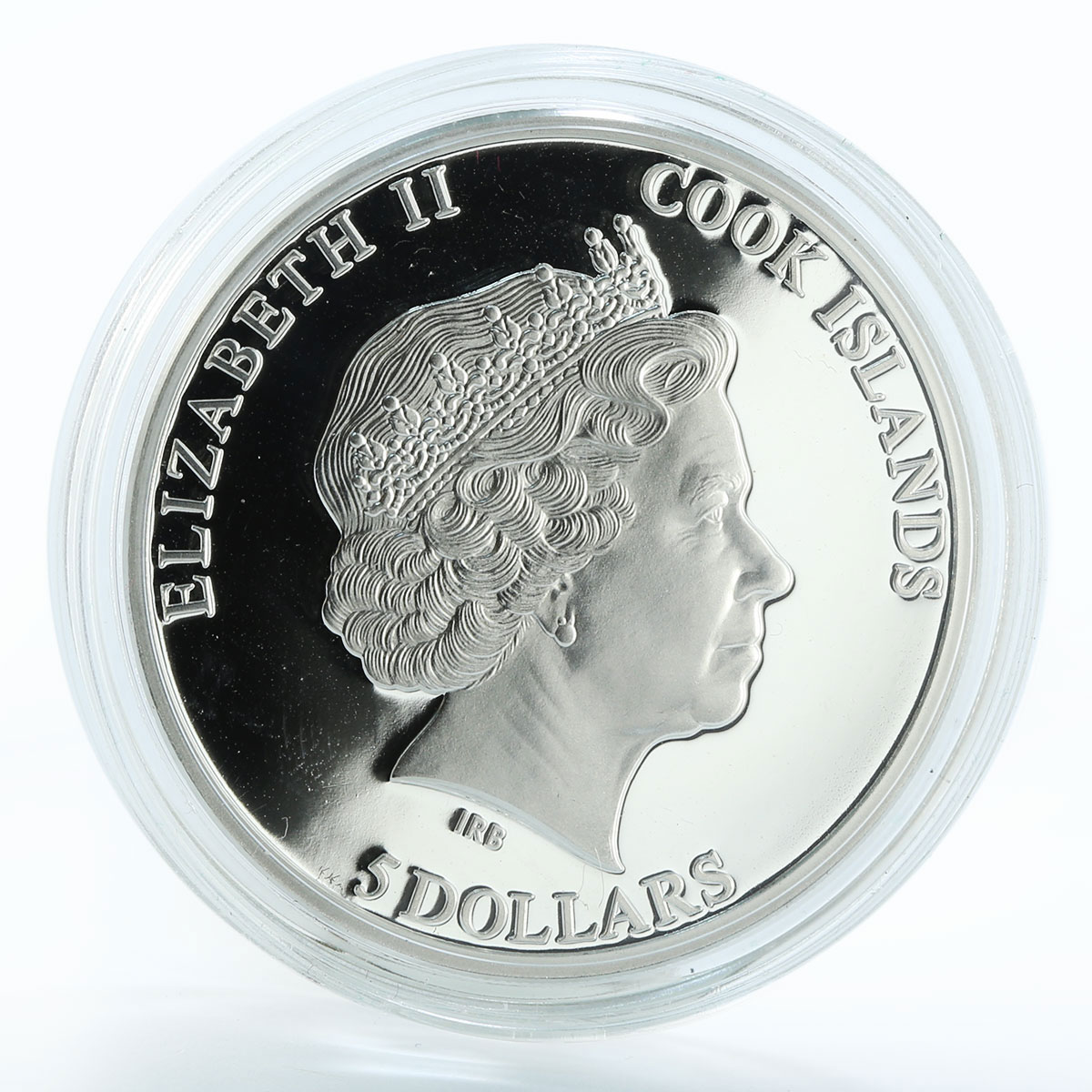 Cook Islands 5 dollars PGA Tour - Golf ball silver proof coin 2012