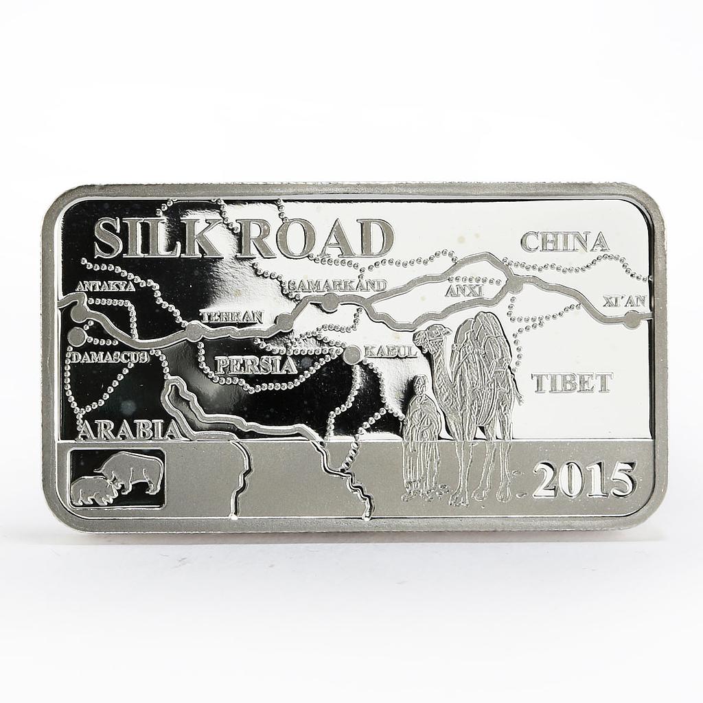 Cook Islands 2 dollars The Silk Road Trade Route proof silver coin 2015