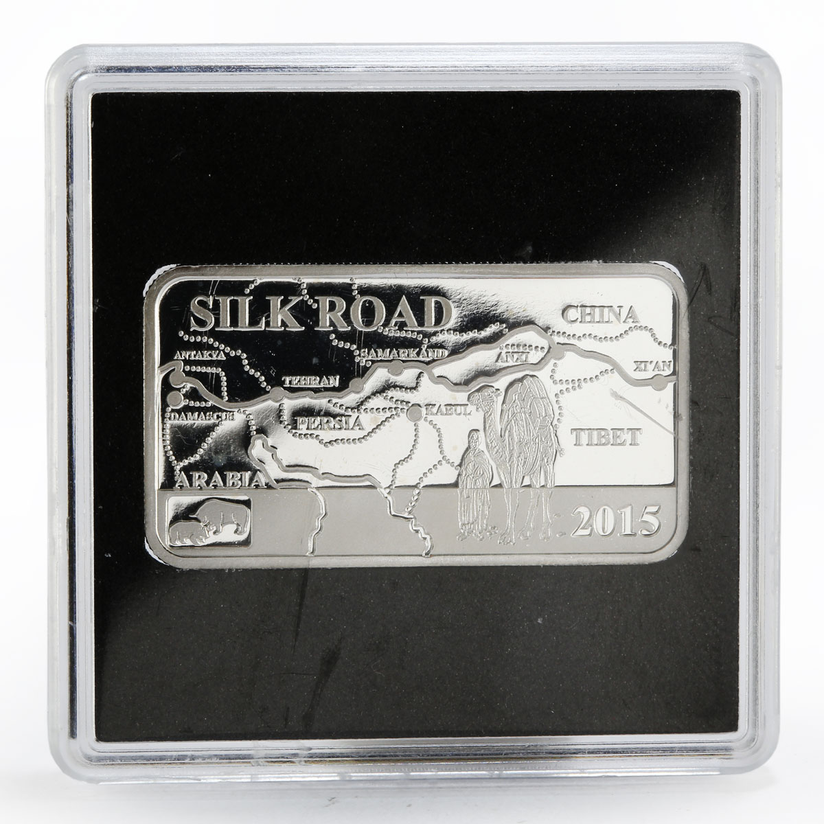 Cook Islands 2 dollars The Silk Road Trade Route proof silver coin 2015