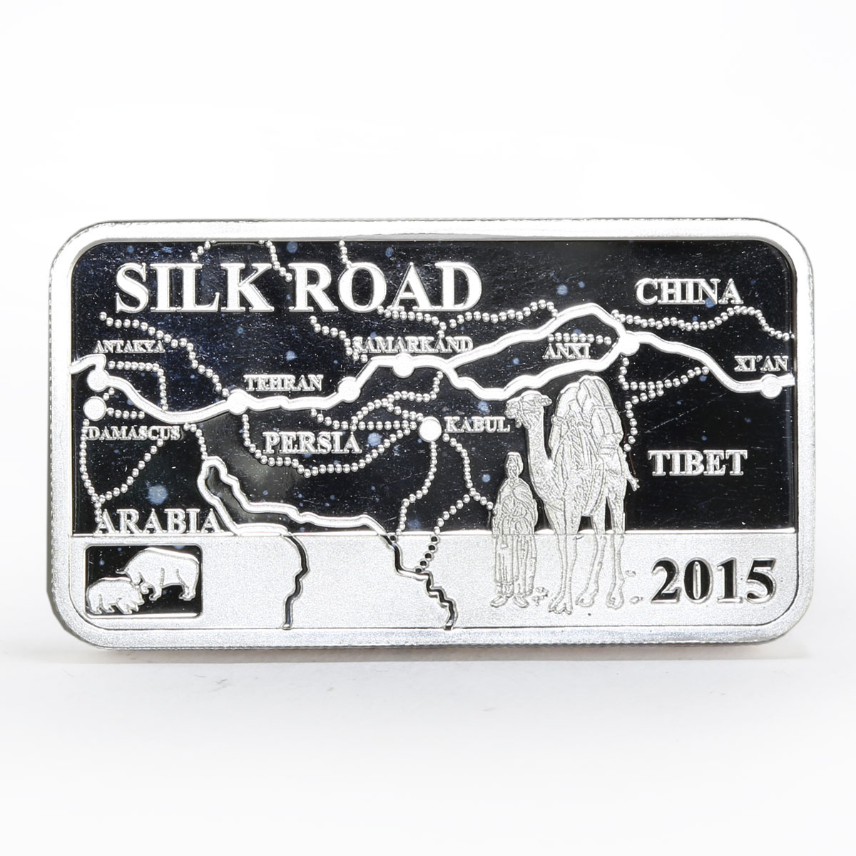 Cook Islands 2 dollars The Silk Road Trade Route proof silver coin 2015