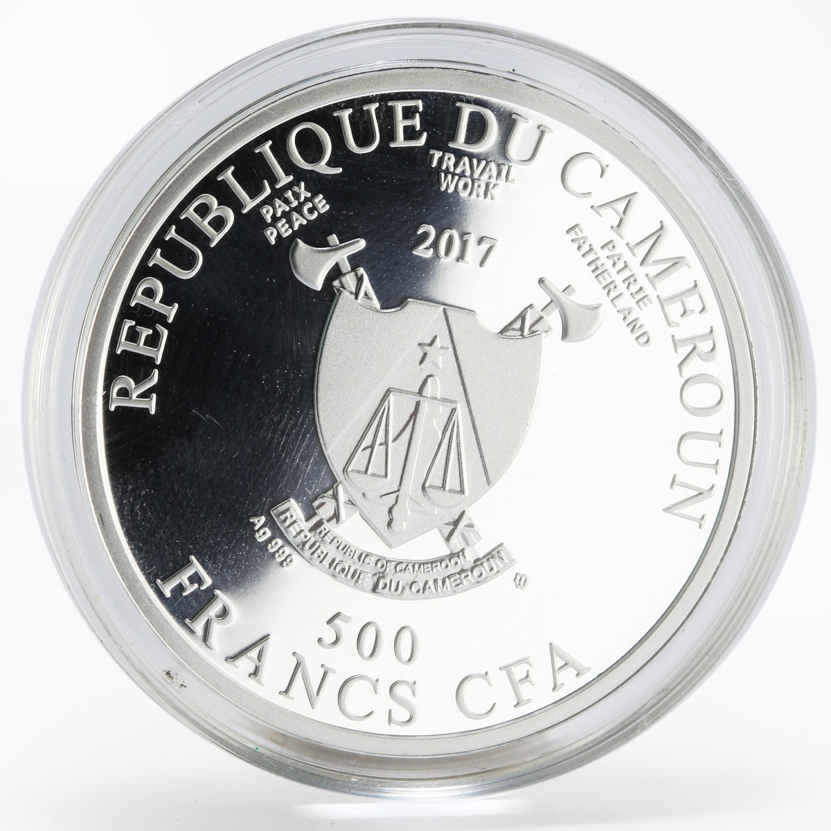 Cameroon 500 francs Vincent Van Gogh Self Portrait silver coin 2017